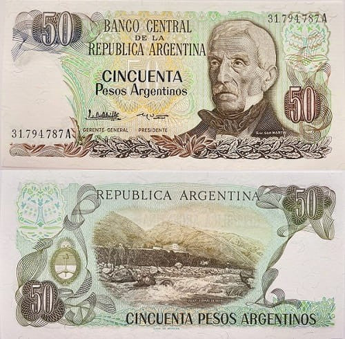 Argentyna banknot 50 pesos UNC