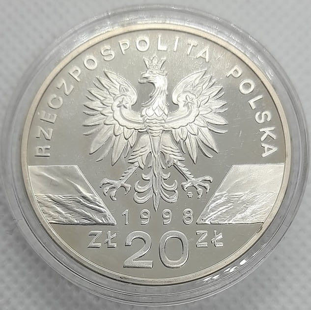 Moneta 20 zł Ropucha paskówka 1998
