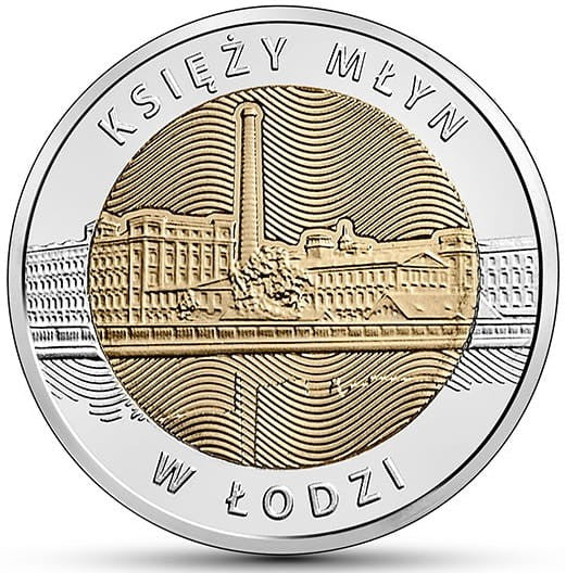 Moneta 5 zł Księży Młyn w Łodzi 2016