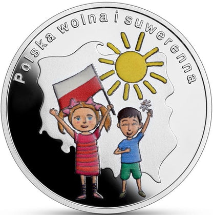 Moneta 10 zł Polska wolna i suwerenna  - W Polskę wierzę 2024