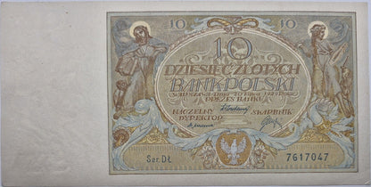 Banknot 10 złotych 1929 stan 2