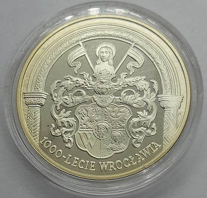 Moneta 10 zł 1000 lat Wrocławia 2000 r.