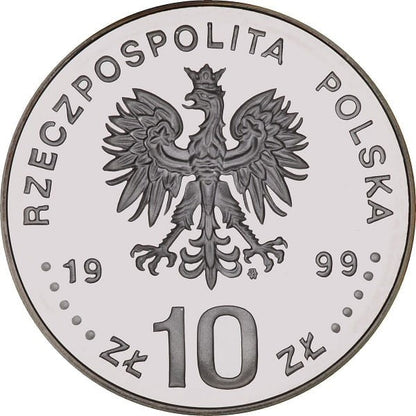 Moneta 10 zł 600-lcie Odnowienia Akademii Krakowskiej 1999 r.