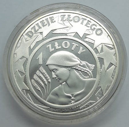 Moneta 10 zł Dzieje złotego Kłosy 2004