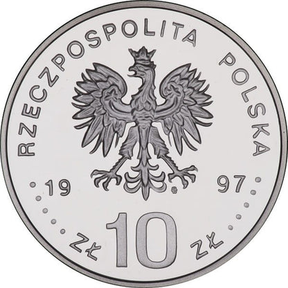 Moneta 10 zł Stefan Batory półpostać 1997
