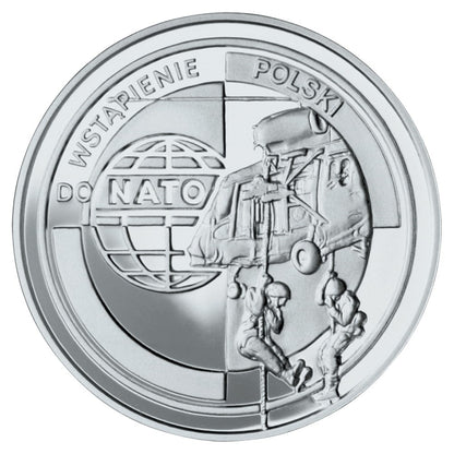 Moneta 10 zł Wejście Polski do NATO 1999 r.