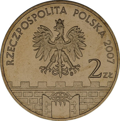Moneta 2 zł Kłodzko 2007
