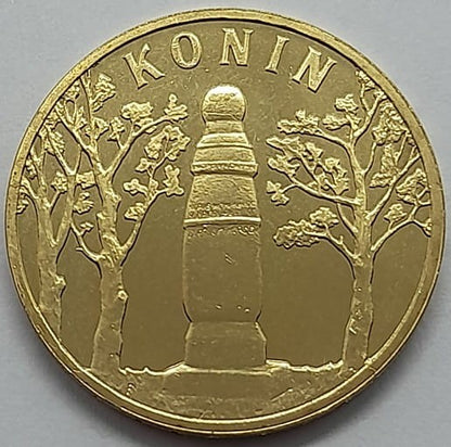 Moneta 2 zł Konin 2008