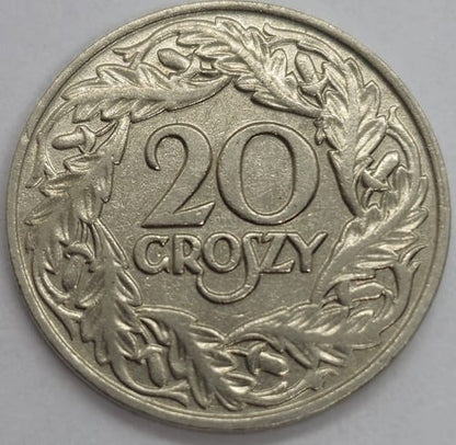 Moneta 20 groszy 1923 stan 2