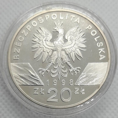 Moneta 20 zł Ropucha paskówka 1998