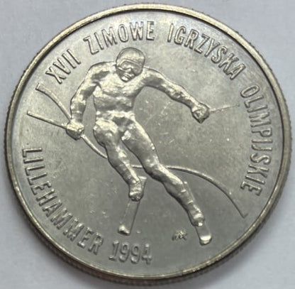 Moneta 20000 zł Zimowe Igrzyska Lillehammer 1993