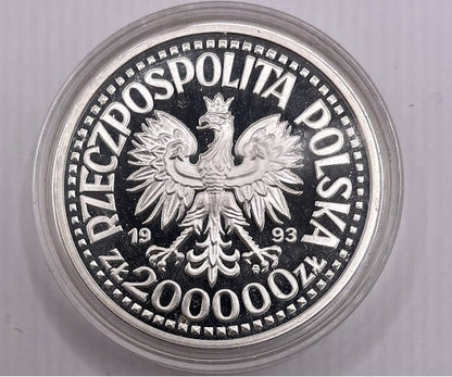 Moneta 200000 zł Kazimierz IV Jagiellończyk półpostać 1993 r.