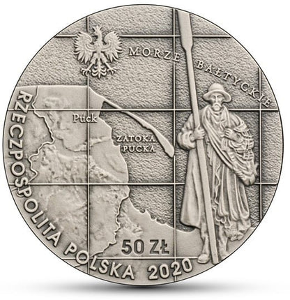 Moneta 50 zł 100-lecie Zaślubin Polski z Bałtykiem 2020