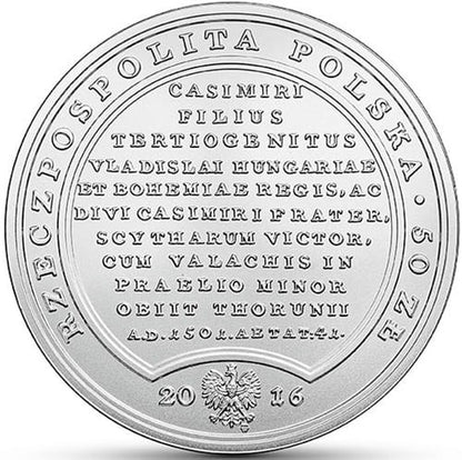Moneta 50 zł Jan Olbracht 2016